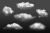 جذاب ترین کالکشن وکتور ابر های واقعی ایزوله شده از زمینه به همراه فایل EPS